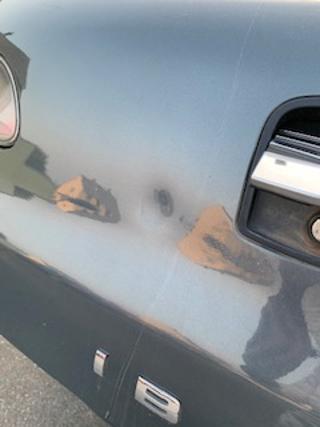 Dented car Dented car
